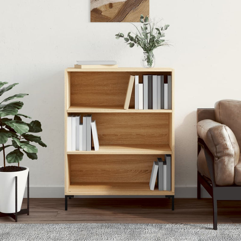 Boekenkast 69,5x32,5x90 cm bewerkt hout sonoma eikenkleurig MeubelReus