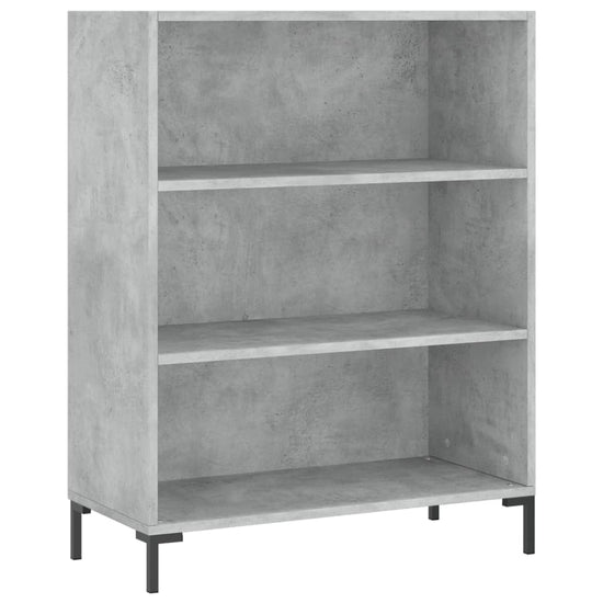 Boekenkast 69,5x32,5x90 cm bewerkt hout betongrijs MeubelReus
