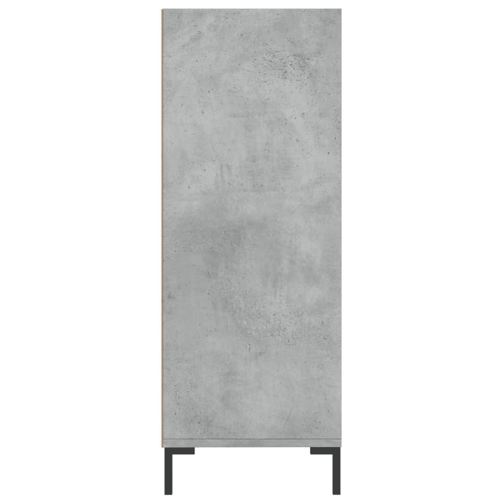 Boekenkast 69,5x32,5x90 cm bewerkt hout betongrijs MeubelReus