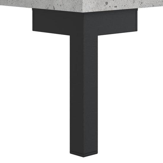 Boekenkast 69,5x32,5x90 cm bewerkt hout betongrijs MeubelReus