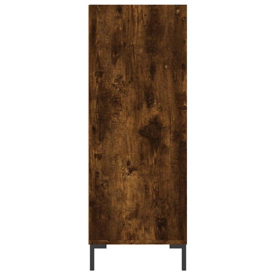 Boekenkast 69,5x32,5x90 cm bewerkt hout gerookt eikenkleurig MeubelReus