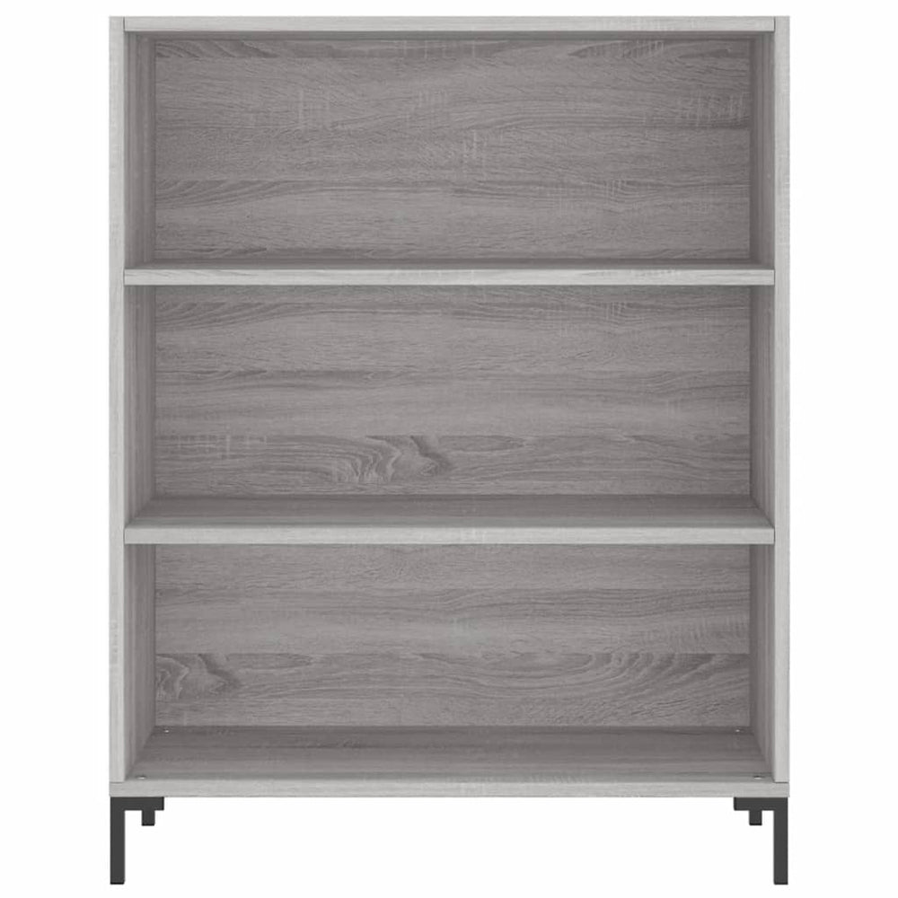 Boekenkast 69,5x32,5x90 cm bewerkt hout grijs sonoma eikenkleur MeubelReus