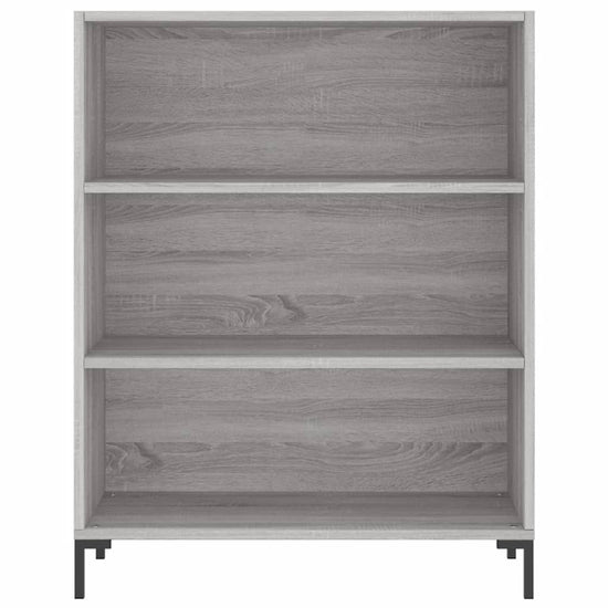 Boekenkast 69,5x32,5x90 cm bewerkt hout grijs sonoma eikenkleur MeubelReus