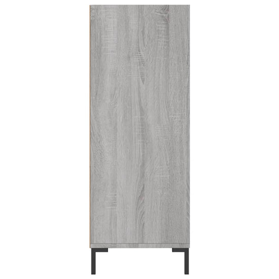 Boekenkast 69,5x32,5x90 cm bewerkt hout grijs sonoma eikenkleur MeubelReus