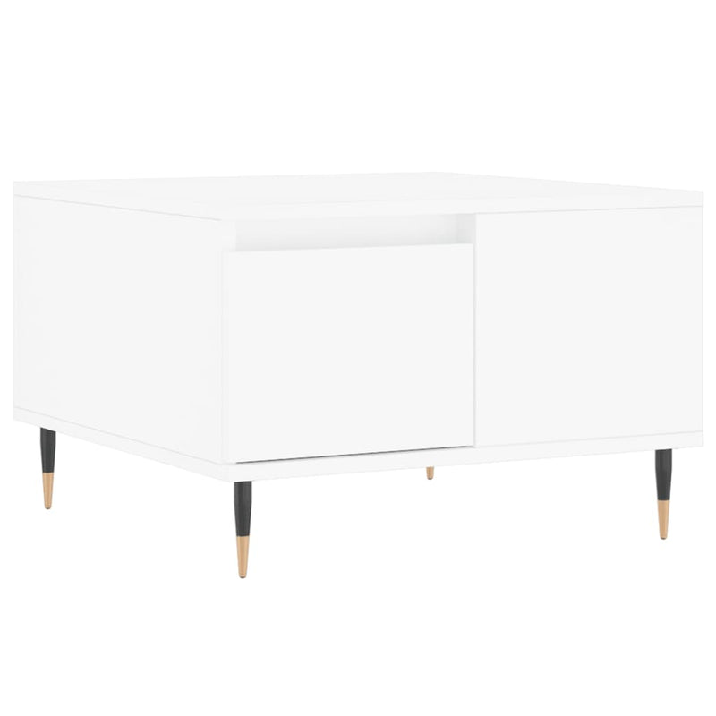 Salontafel 55x55x36,5 cm bewerkt hout wit MeubelReus