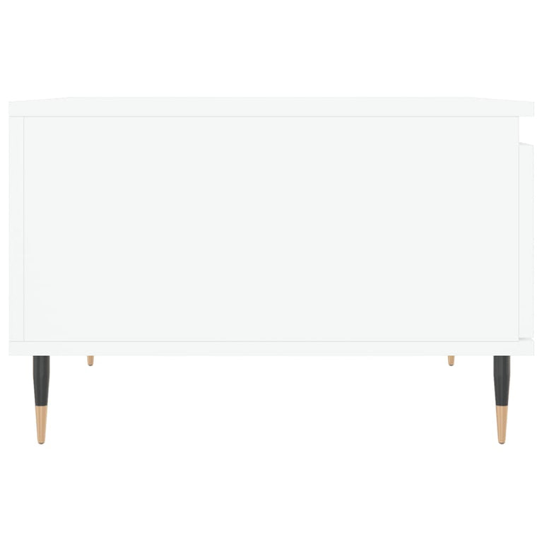 Salontafel 55x55x36,5 cm bewerkt hout wit MeubelReus