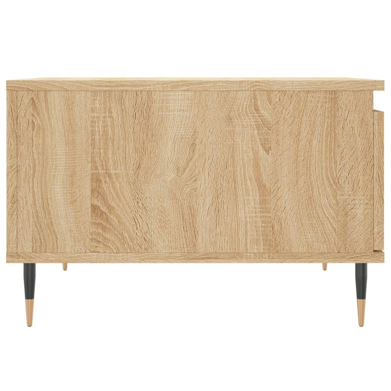 Salontafel 55x55x36,5 cm bewerkt hout sonoma eikenkleurig MeubelReus