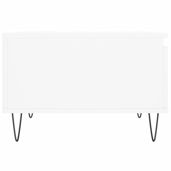 Salontafel 55x55x36,5 cm bewerkt hout wit MeubelReus