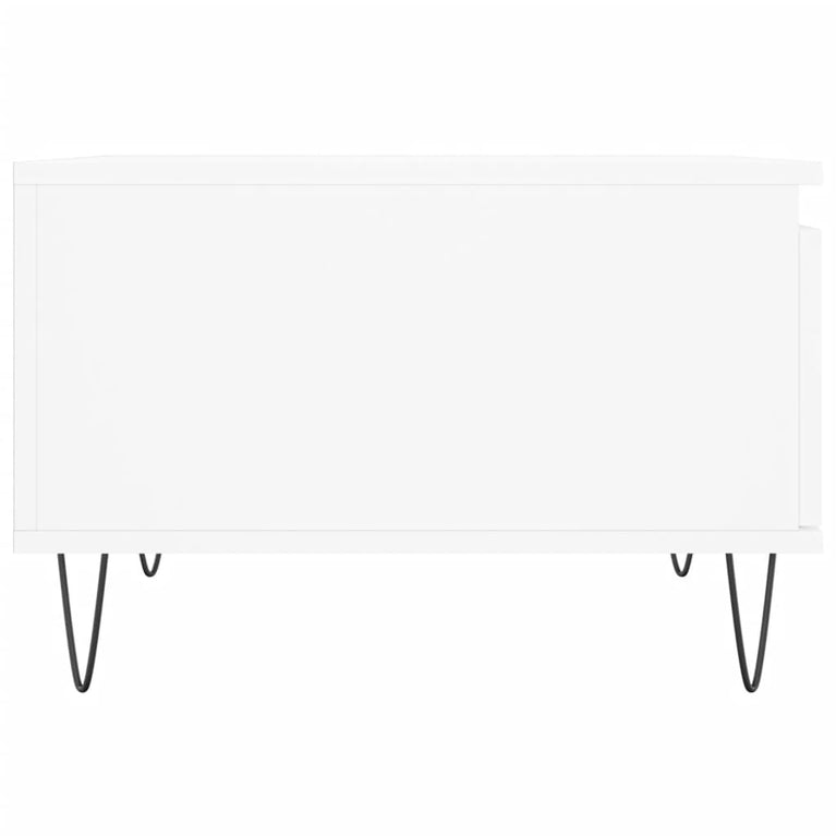 Salontafel 55x55x36,5 cm bewerkt hout wit MeubelReus