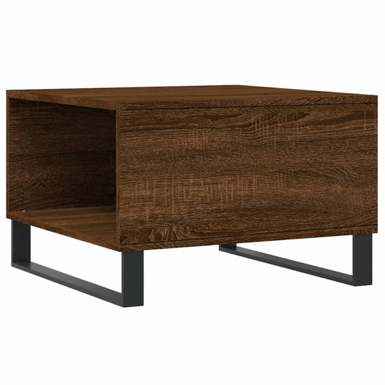 Salontafel 55x55x36,5 cm bewerkt hout bruin eikenkleur MeubelReus
