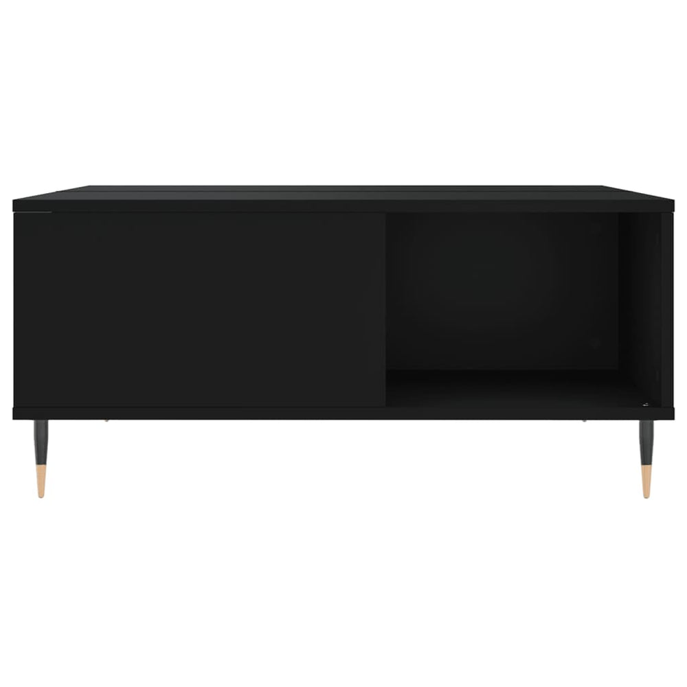 Salontafel 80x80x36,5 cm bewerkt hout zwart MeubelReus