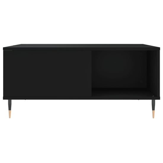 Salontafel 80x80x36,5 cm bewerkt hout zwart MeubelReus