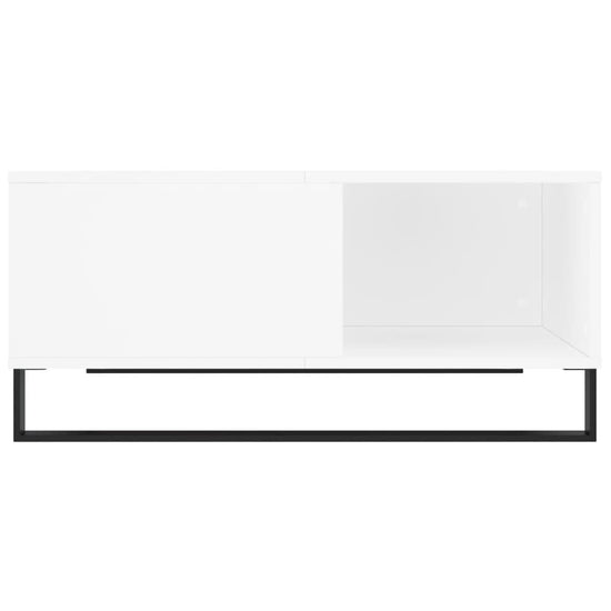 Salontafel 80x80x36,5 cm bewerkt hout wit MeubelReus