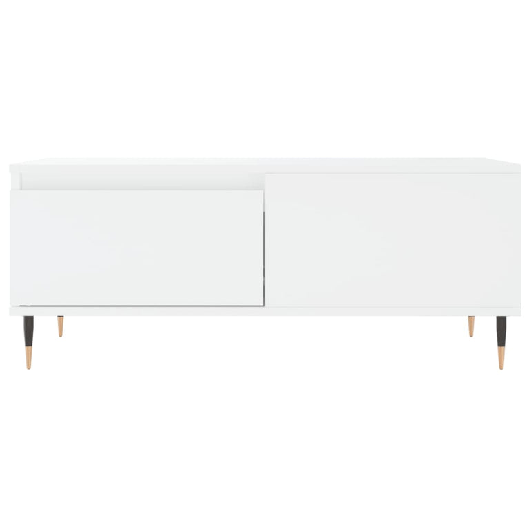 Salontafel 90x50x36,5 cm bewerkt hout wit MeubelReus