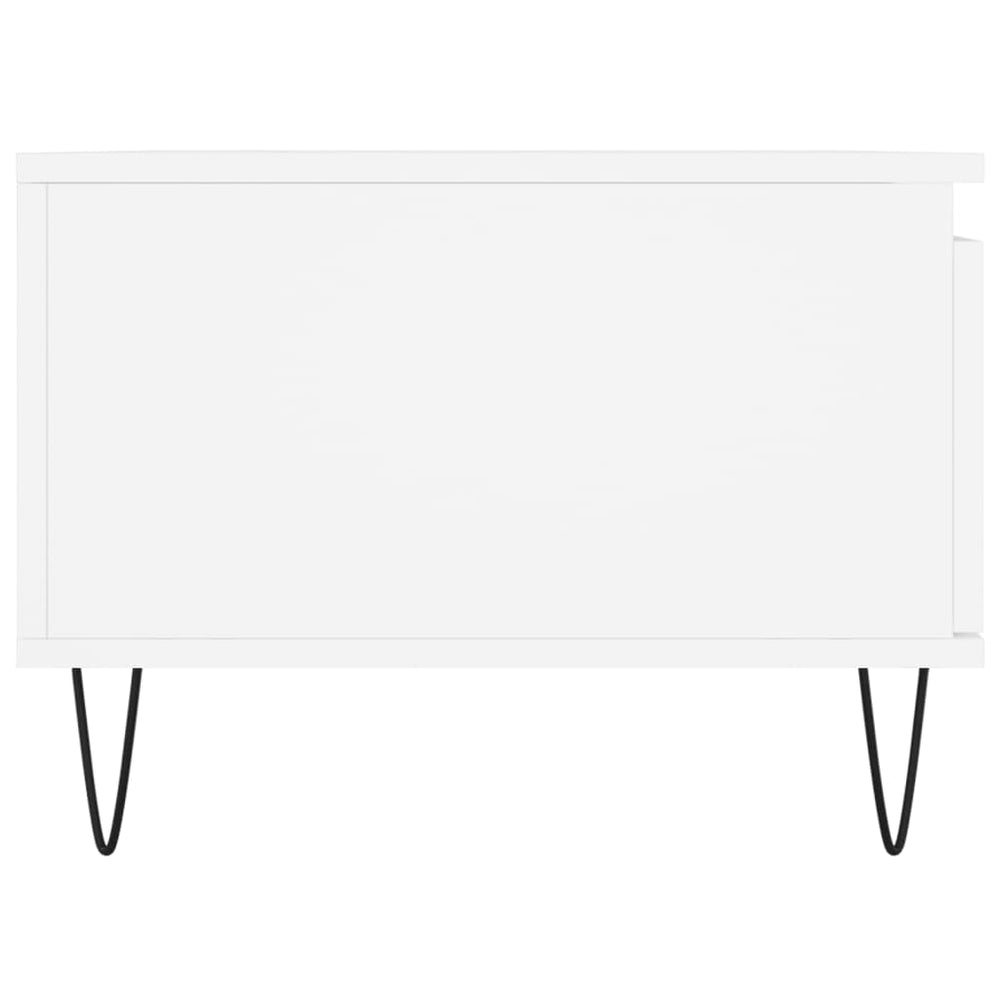 Salontafel 90x50x36,5 cm bewerkt hout wit MeubelReus