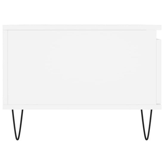 Salontafel 90x50x36,5 cm bewerkt hout wit MeubelReus