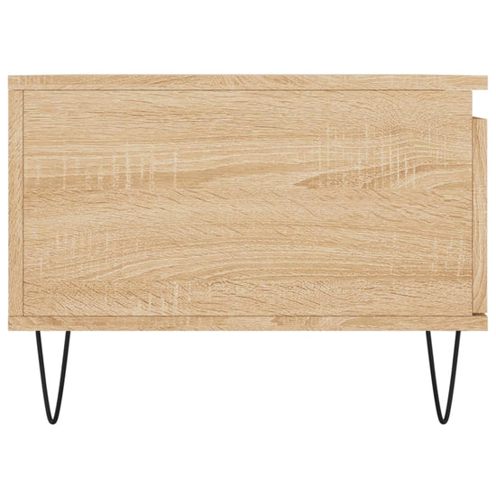 Salontafel 90x50x36,5 cm bewerkt hout sonoma eikenkleurig MeubelReus