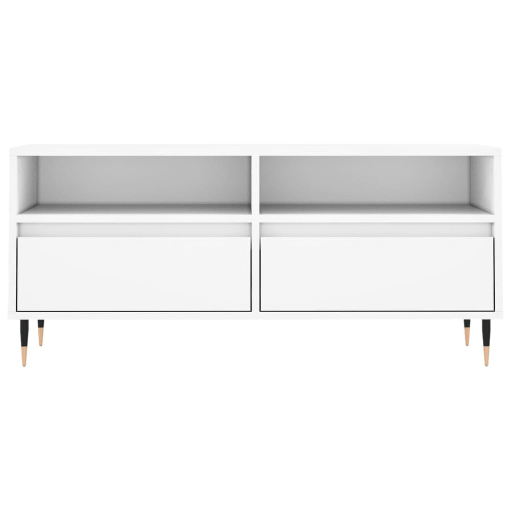 Tv-meubel 100x34,5x44,5 cm bewerkt hout wit MeubelReus