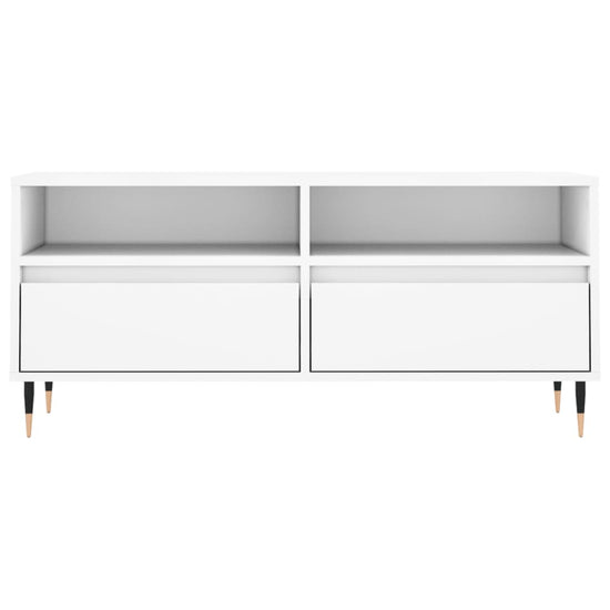Tv-meubel 100x34,5x44,5 cm bewerkt hout wit MeubelReus