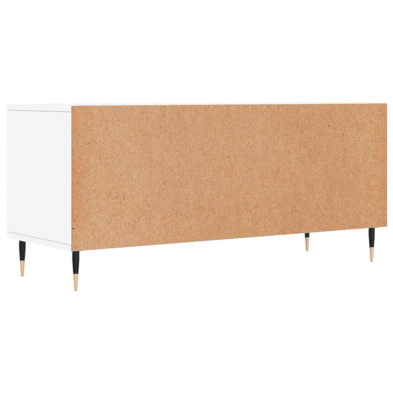 Tv-meubel 100x34,5x44,5 cm bewerkt hout wit MeubelReus
