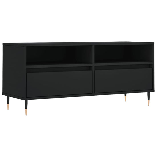 Tv-meubel 100x34,5x44,5 cm bewerkt hout zwart MeubelReus