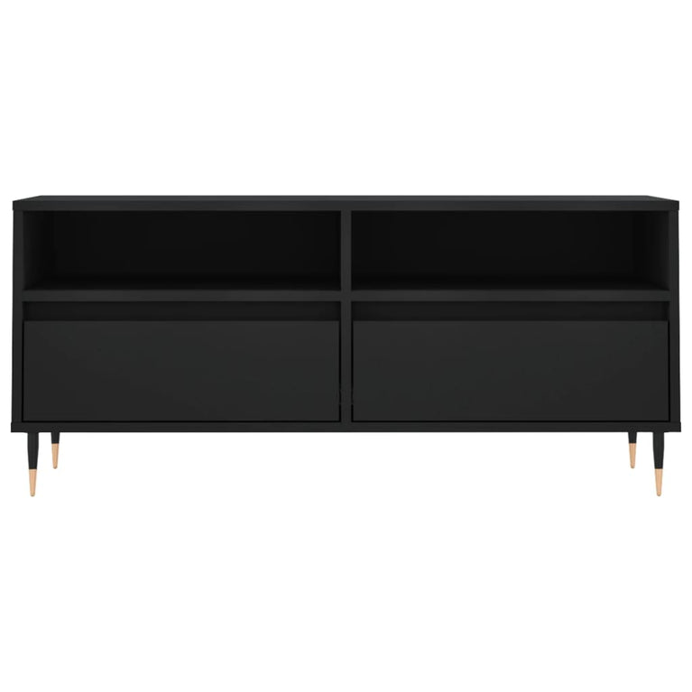 Tv-meubel 100x34,5x44,5 cm bewerkt hout zwart MeubelReus