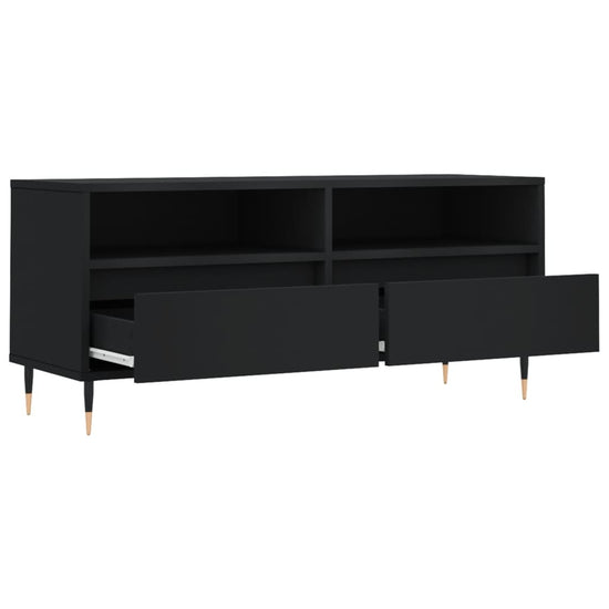 Tv-meubel 100x34,5x44,5 cm bewerkt hout zwart MeubelReus