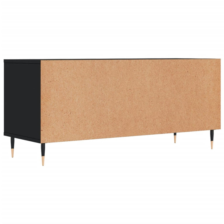 Tv-meubel 100x34,5x44,5 cm bewerkt hout zwart MeubelReus