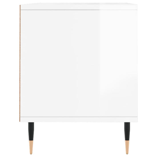 Tv-meubel 100x34,5x44,5 cm bewerkt hout hoogglans wit MeubelReus