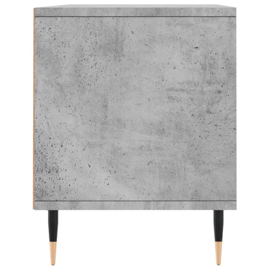 Tv-meubel 100x34,5x44,5 cm bewerkt hout betongrijs MeubelReus
