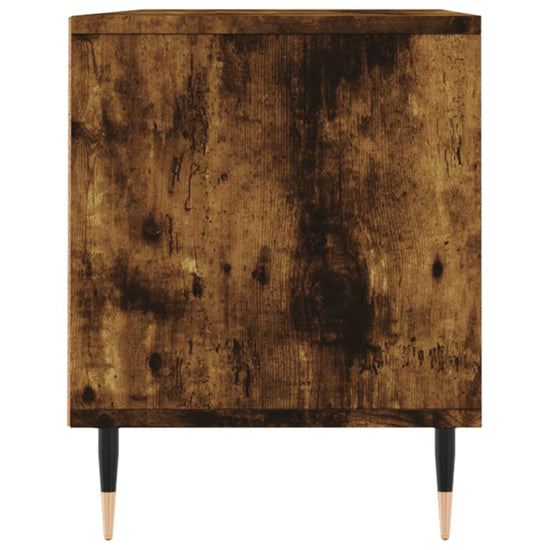 Tv-meubel 100x34,5x44,5 cm bewerkt hout gerookt eikenkleurig MeubelReus