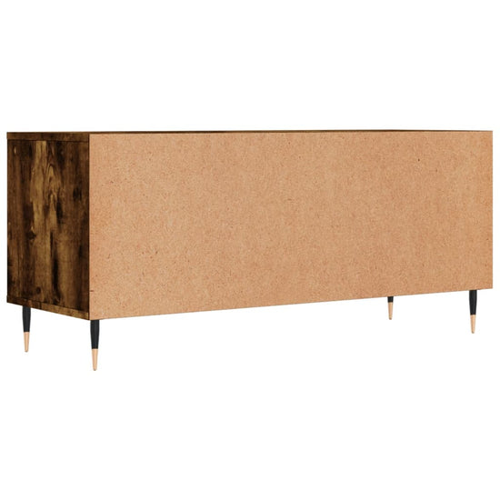 Tv-meubel 100x34,5x44,5 cm bewerkt hout gerookt eikenkleurig MeubelReus