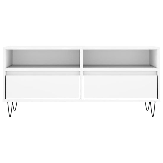 Tv-meubel 100x34,5x44,5 cm bewerkt hout wit MeubelReus