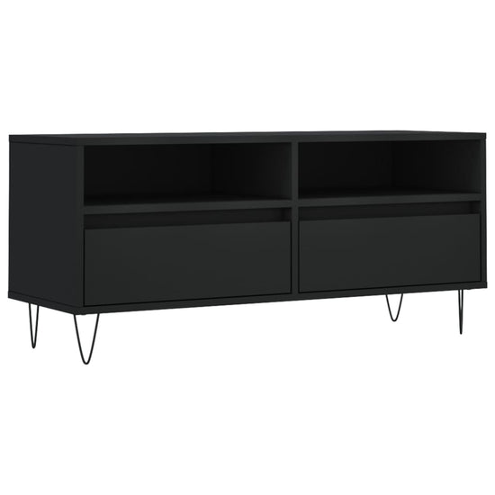 Tv-meubel 100x34,5x44,5 cm bewerkt hout zwart MeubelReus
