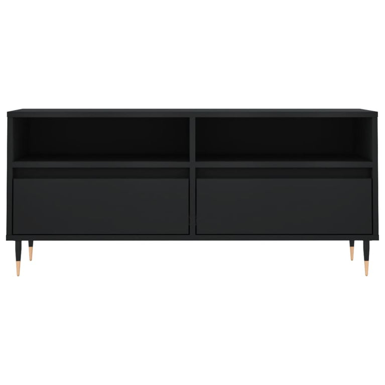Tv-meubel 100x34,5x44,5 cm bewerkt hout zwart MeubelReus