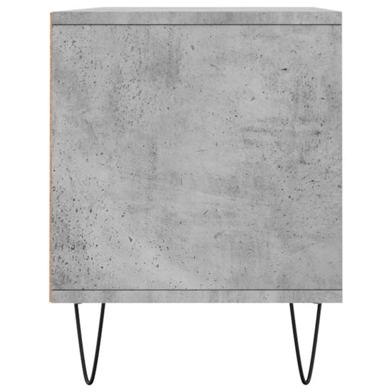 Tv-meubel 100x34,5x44,5 cm bewerkt hout betongrijs MeubelReus