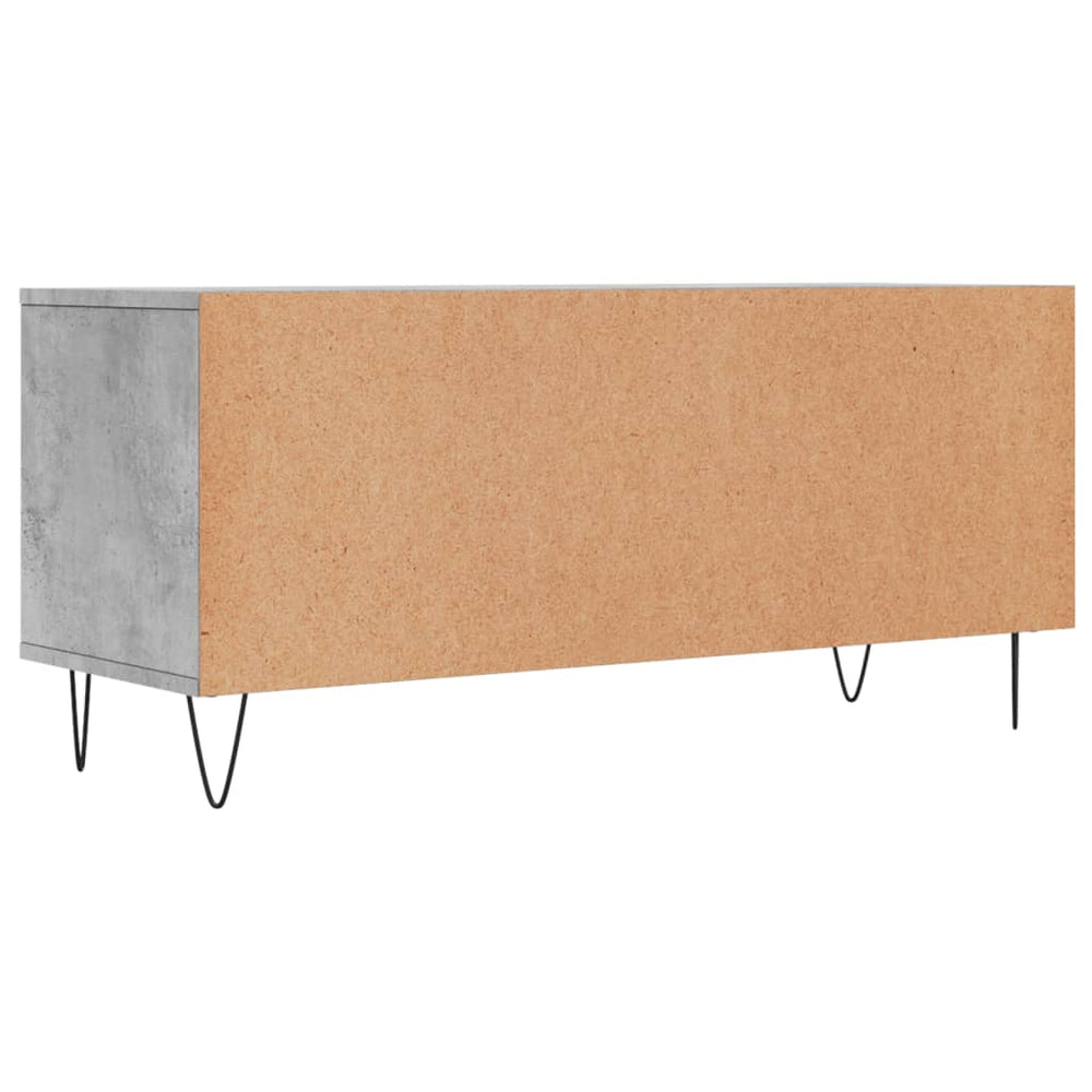Tv-meubel 100x34,5x44,5 cm bewerkt hout betongrijs MeubelReus