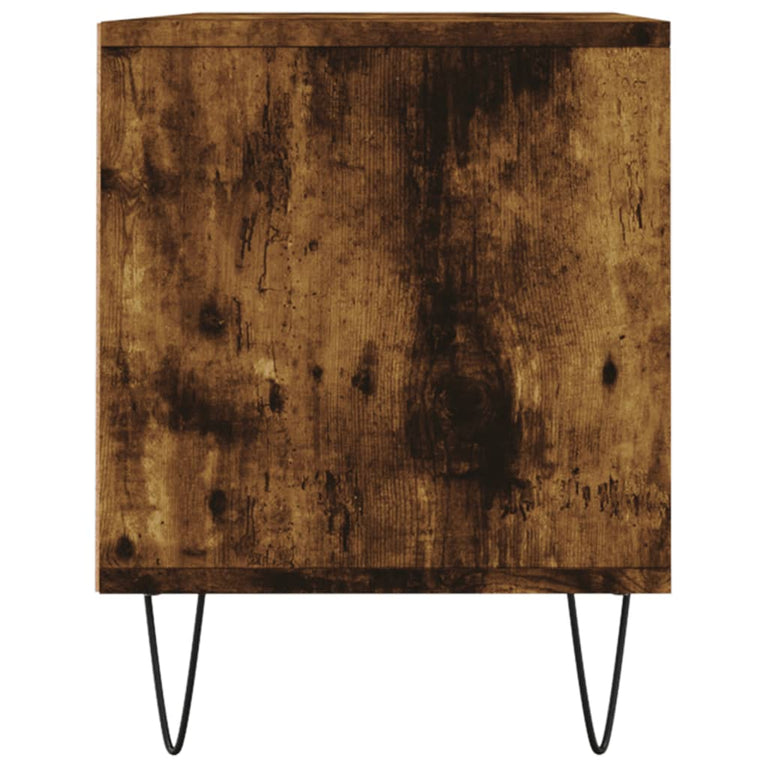 Tv-meubel 100x34,5x44,5 cm bewerkt hout gerookt eikenkleurig MeubelReus