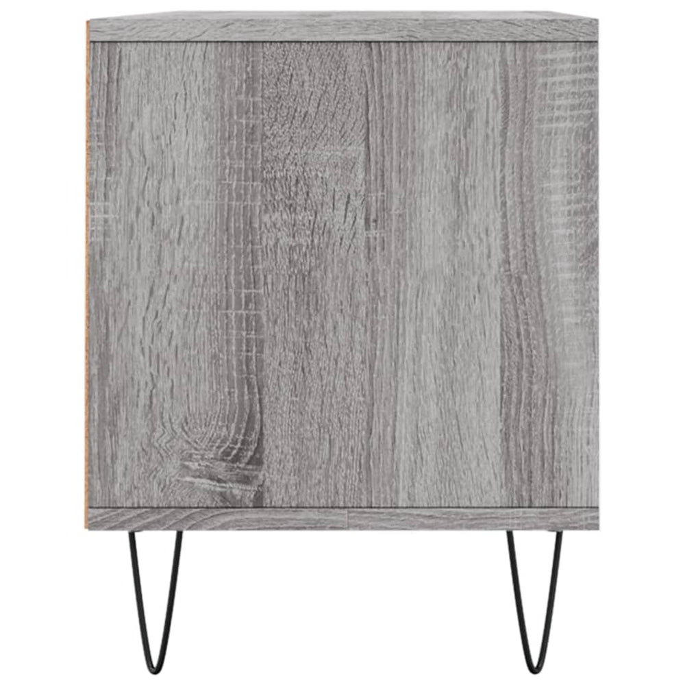 Tv-meubel 100x34,5x44,5 cm bewerkt hout grijs sonoma eikenkleur MeubelReus