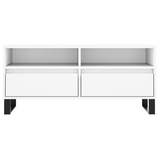 Tv-meubel 100x34,5x44,5 cm bewerkt hout wit MeubelReus