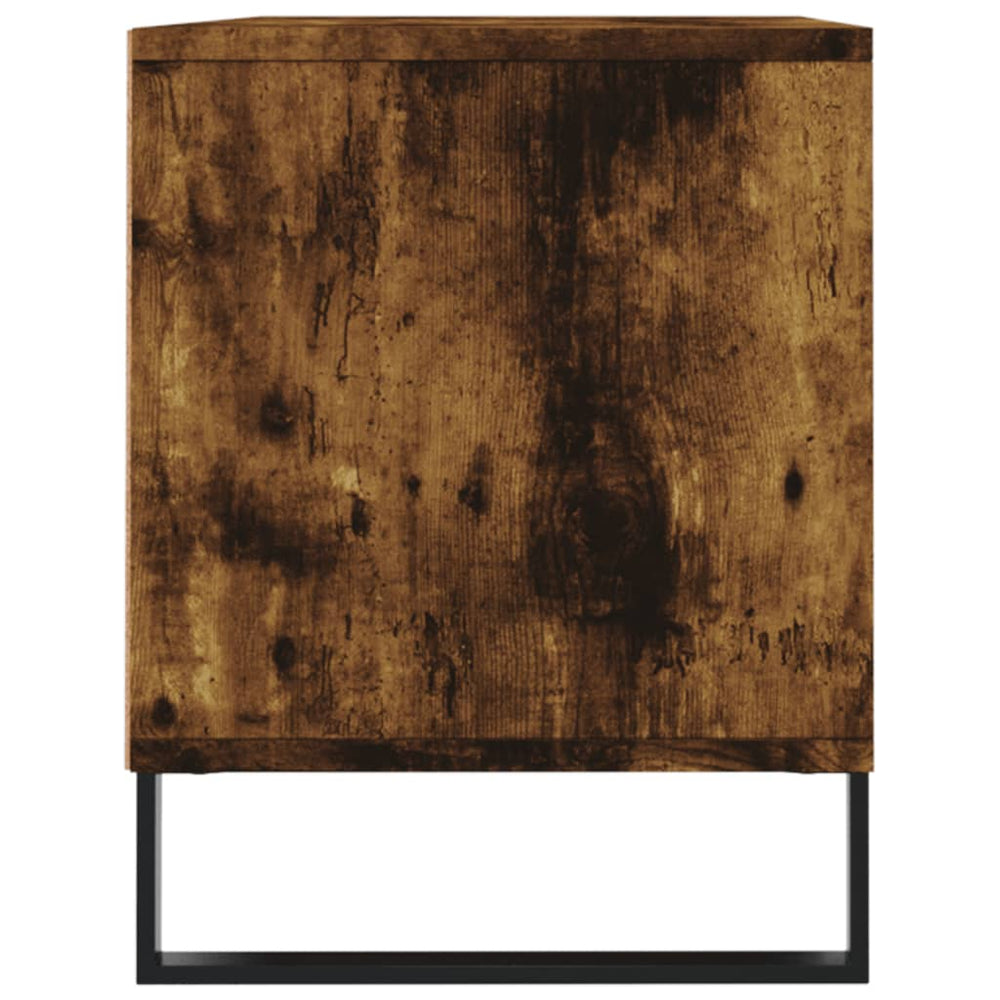 Tv-meubel 100x34,5x44,5 cm bewerkt hout gerookt eikenkleurig MeubelReus