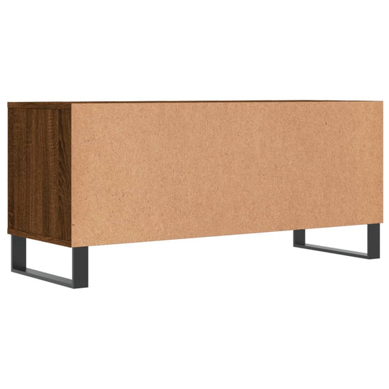 Tv-meubel 100x34,5x44,5 cm bewerkt hout bruin eikenkleur MeubelReus
