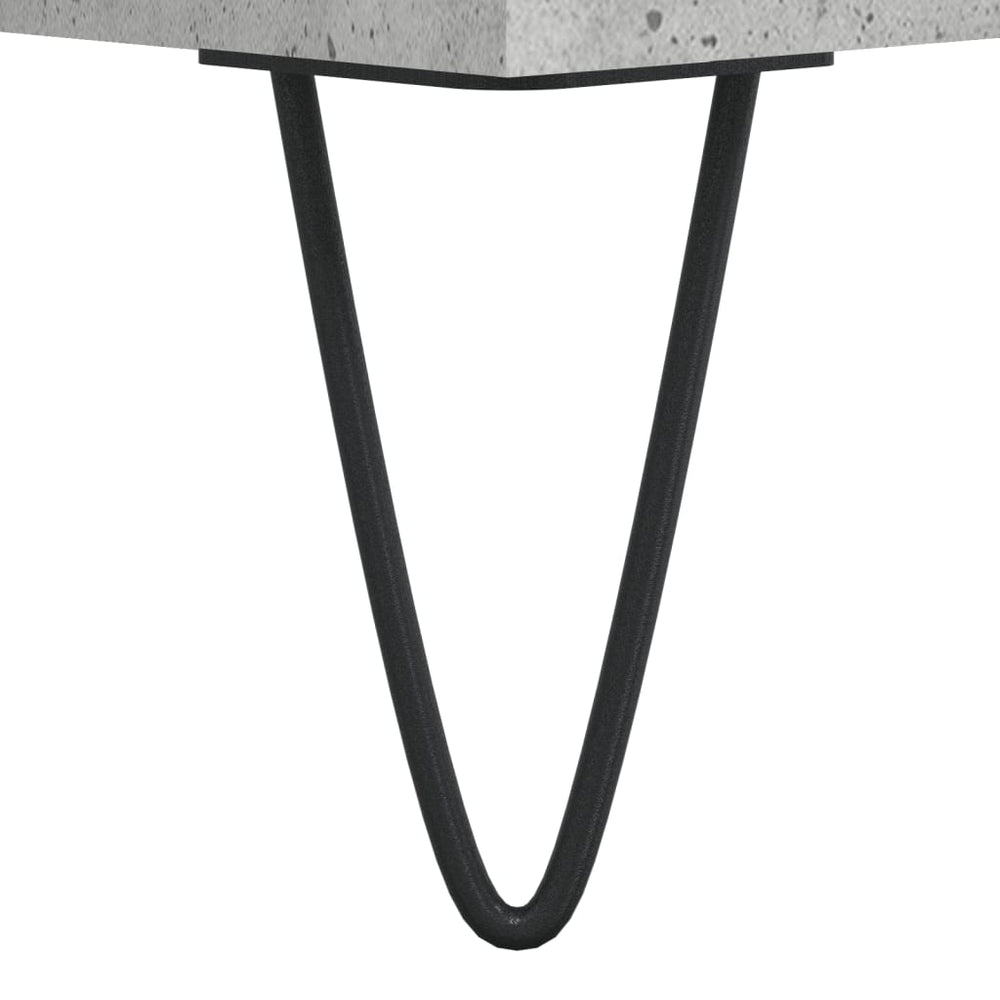 Badkamerkast 30x30x190 cm bewerkt hout betongrijs MeubelReus