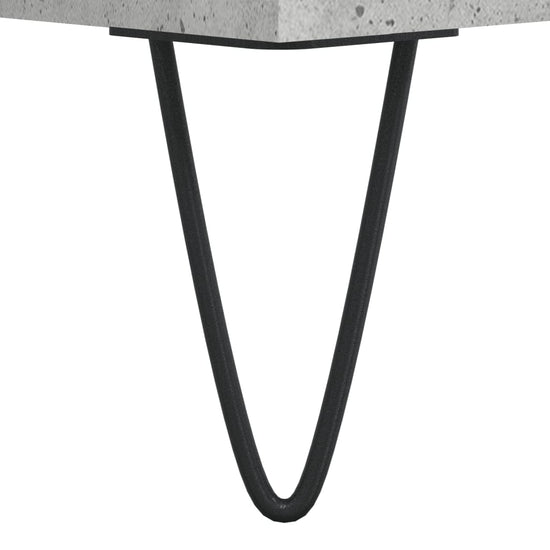Badkamerkast 30x30x190 cm bewerkt hout betongrijs MeubelReus