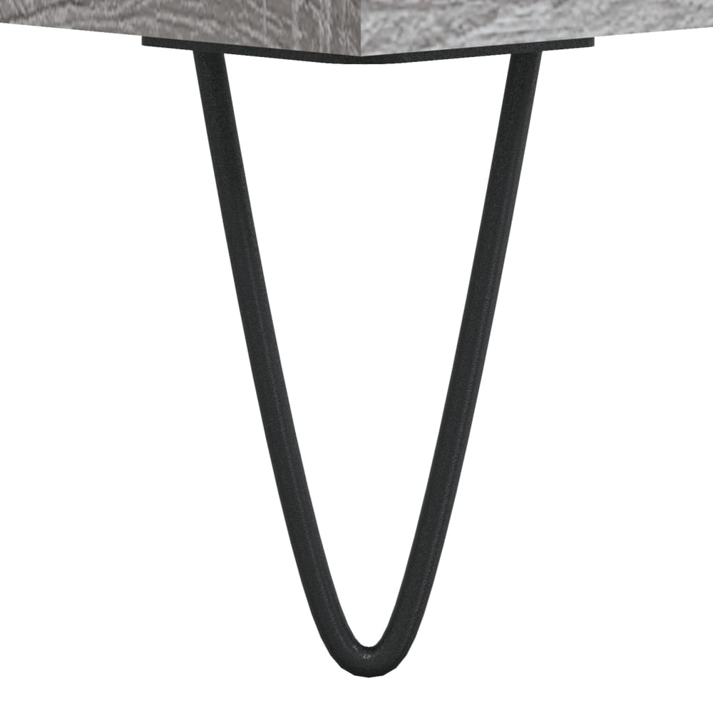 Badkamerkast 30x30x190 cm bewerkt hout grijs sonoma eikenkleur MeubelReus