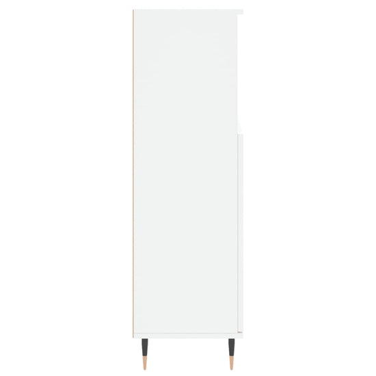 Badkamerkast 30x30x100 cm bewerkt hout wit MeubelReus