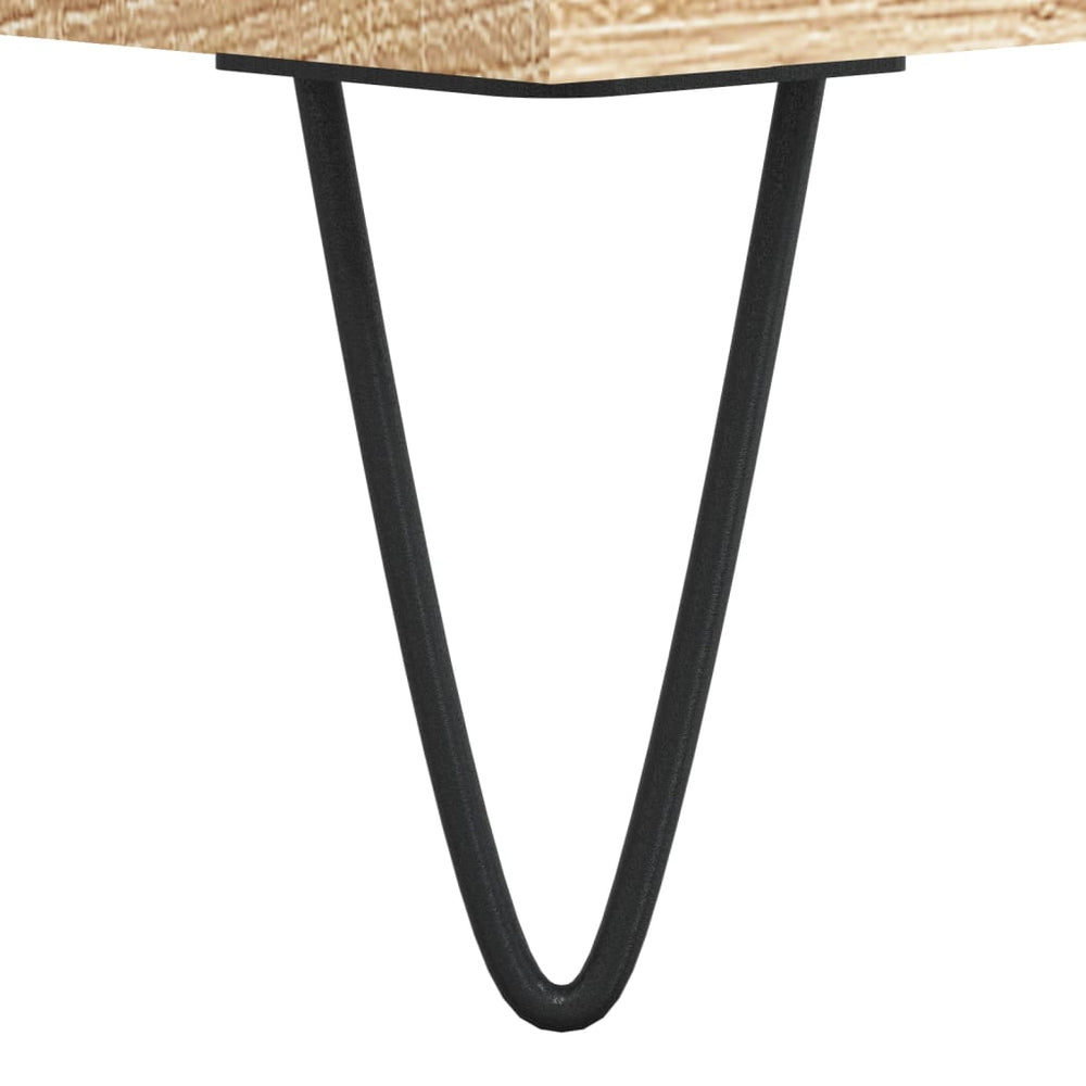 Badkamerkast 30x30x100 cm bewerkt hout sonoma eikenkleurig MeubelReus