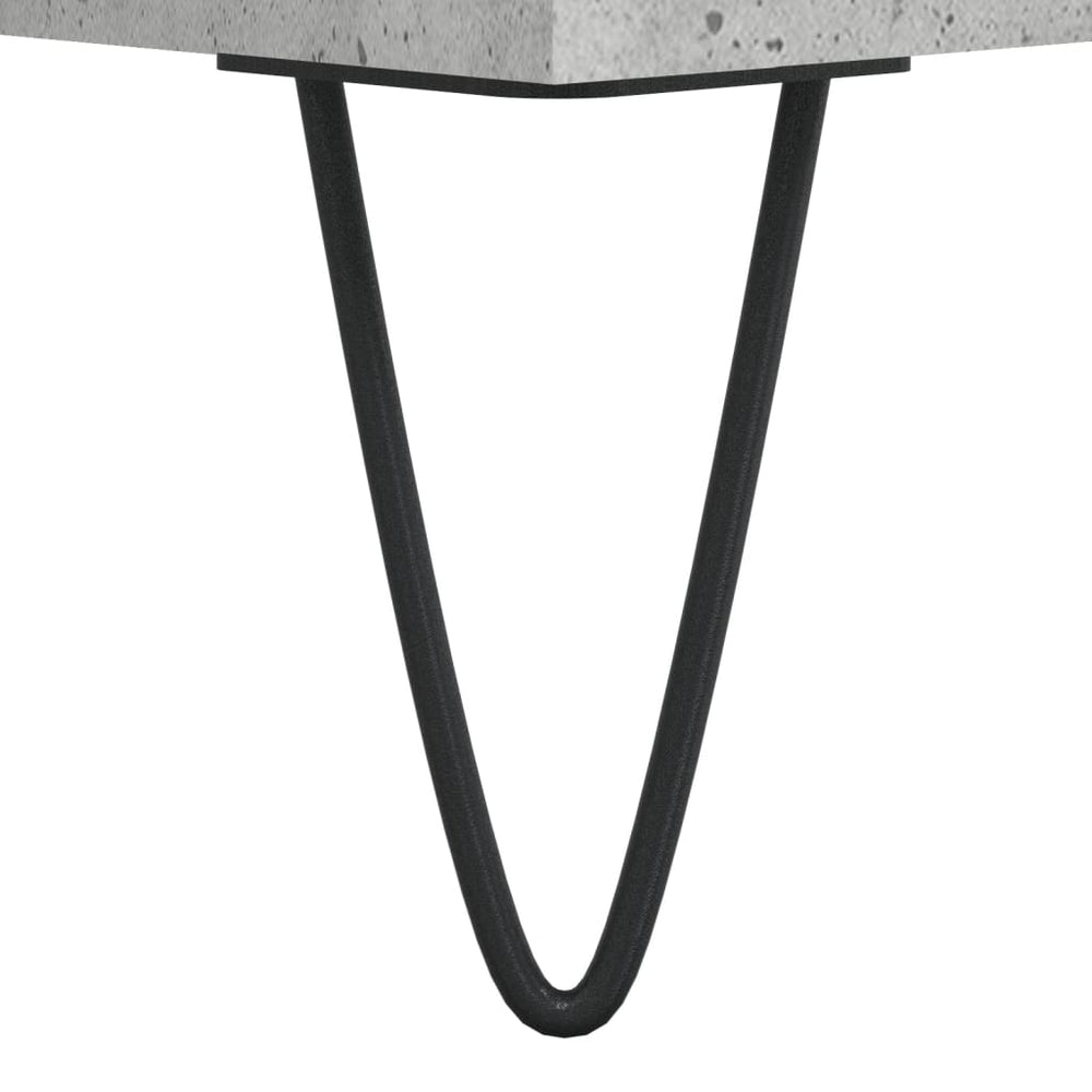 Badkamerkast 30x30x100 cm bewerkt hout betongrijs MeubelReus
