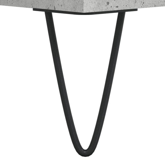 Badkamerkast 30x30x100 cm bewerkt hout betongrijs MeubelReus