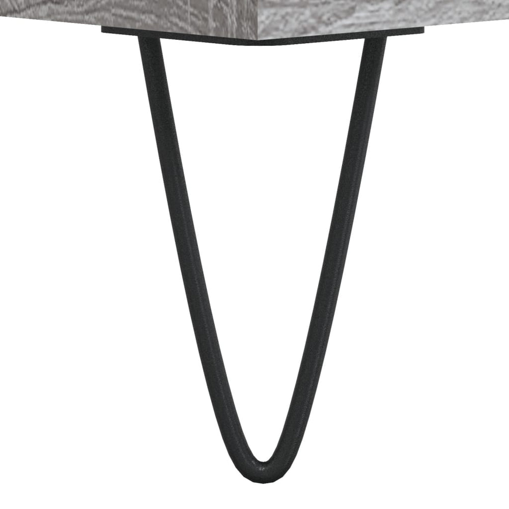 Badkamerkast 30x30x100 cm bewerkt hout grijs sonoma eikenkleur MeubelReus